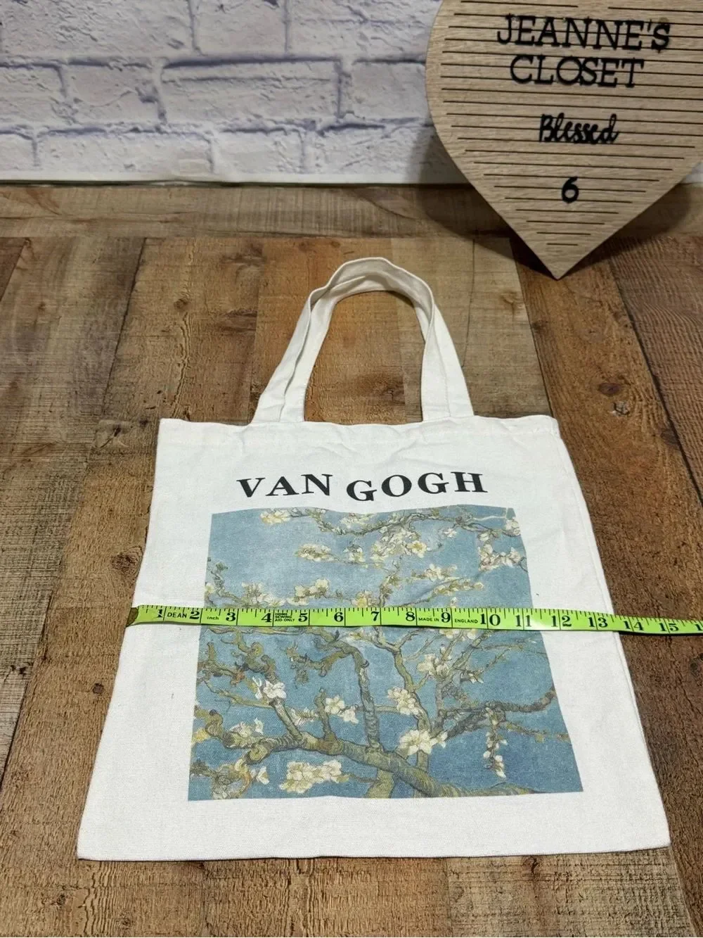 Van Gogh double sided print tote bag